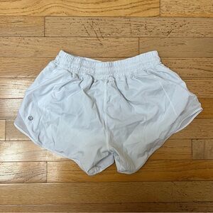 Lululemon White Athletic Shorts